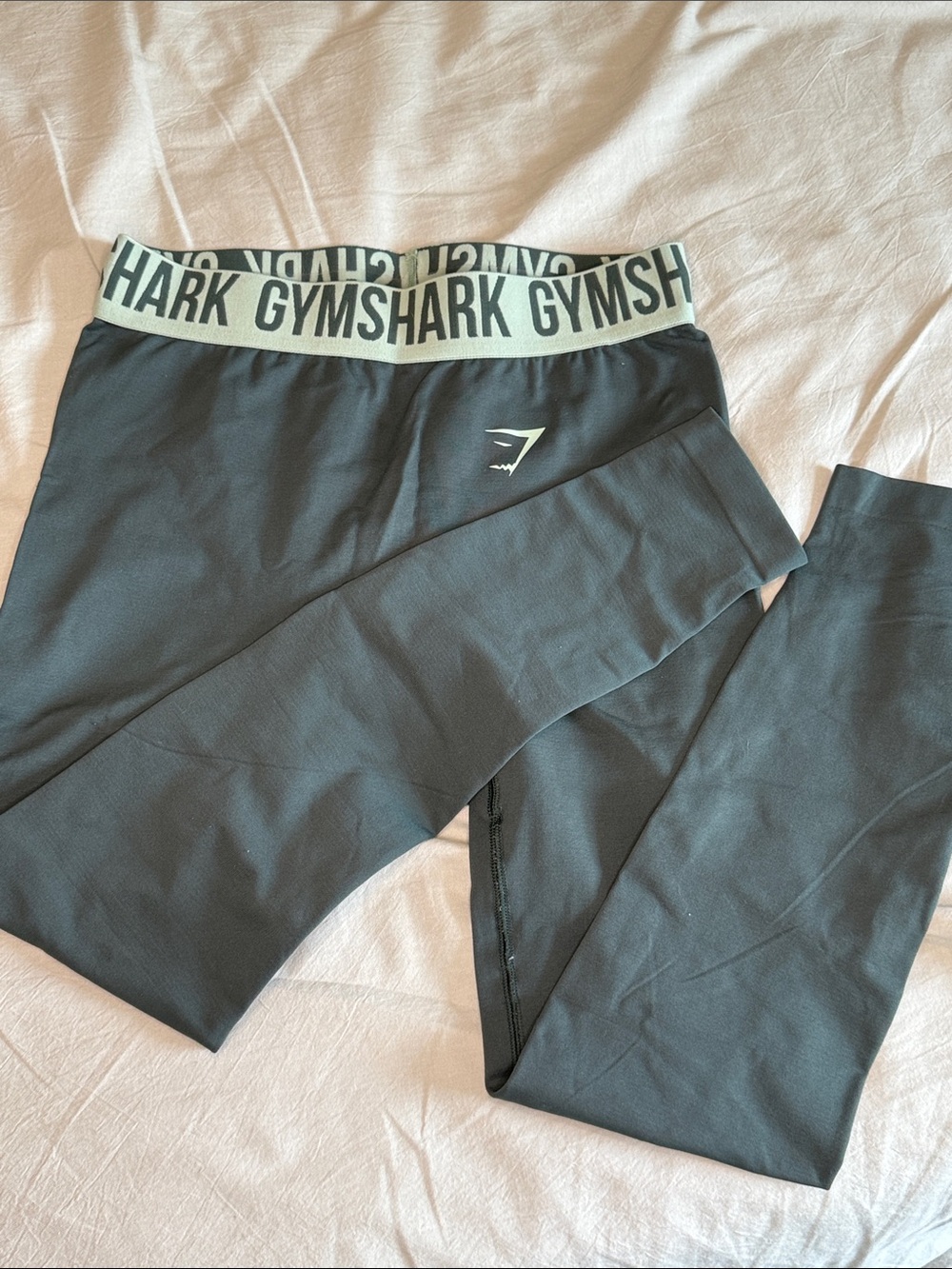 Gymshark Leggings with Contrasting Branded Waistband